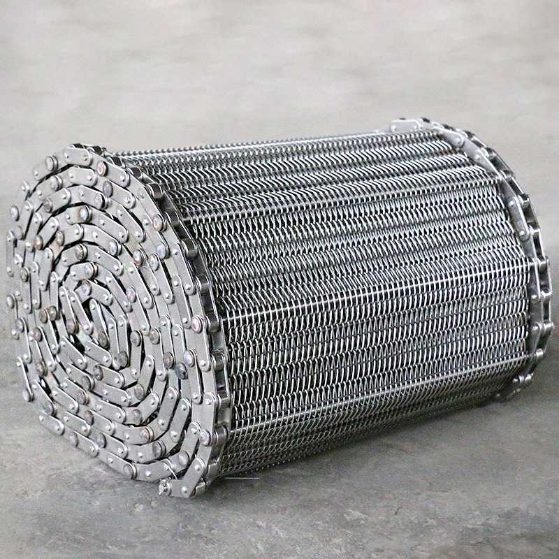 不锈钢网带的耐腐蚀性要比一般链条要强